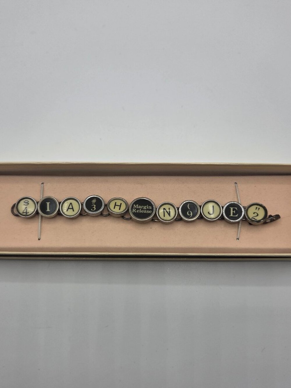 Typewriter Key Bracelet Handmade Writer Gift